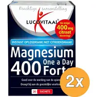 Lucovitaal 2x Magnesium Citraat Poeder (20 sachets)