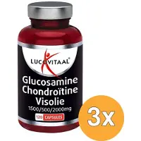 Lucovitaal 3x Glucosamine Chondroïtine Visolie (120 capsules)