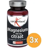 Lucovitaal 3x Magnesium Citraat 400mg (60 tabletten)