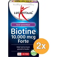 Lucovitaal 2x Biotine 10.000mcg Forte (150 zuigtabletten)