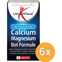Lucovitaal 6x Calcium Magnesium Bot Formule (60 tabletten)