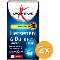 Lucovitaal 2x Hersenen & Darm Support Bioticomel (30 capsules)