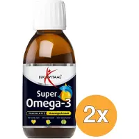 Lucovitaal 2x Super Omega 3 Vloeibaar Sinaasappel (125 ml)