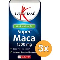 Lucovitaal 3x Maca Super 1500mg (60 tabletten)