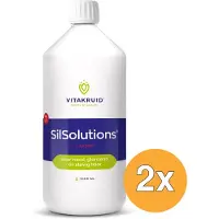 Vitakruid 2x SilSolutions 1000 - Aardbei (1000 ml)