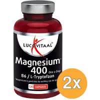 Lucovitaal 2x Magnesium 400 met B6 & L-Tryptofaan (120 capsules)