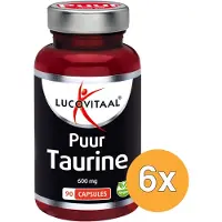 Lucovitaal 6x Taurine Puur 600mg (90 capsules)