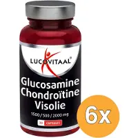 Lucovitaal 6x Glucosamine Chondroïtine Visolie (30 capsules)