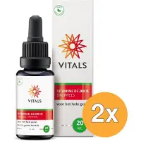 Vitals 2x Vitamine D3 druppels (20 ml)