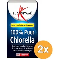 Lucovitaal 2x Chlorella 100% Puur (200 tabletten)