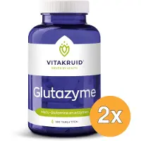 Vitakruid 2x Glutazyme Spijsverteringsenzymen en L-Glutamine (180 tabletten)