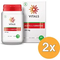 Vitals 2x Acetyl-L-carnitine 500 mg (60 capsules)