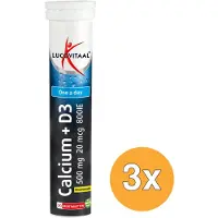 Lucovitaal 3x Calcium 500mg + D3 (20 bruistabletten)