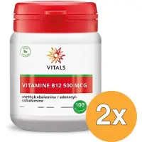 Vitals 2x Vitamine B12 500 mcg (100 zuigtabletten)