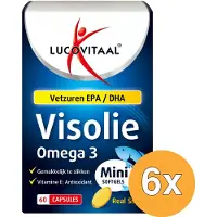 Lucovitaal 6x Visolie Omega 3 (60 mini softgels)
