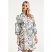Smashed Lemon Doorknoopjurk met paisley borduurwerk |
