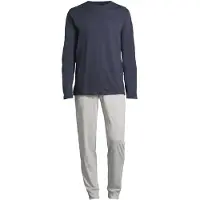 Schiesser Pyjama lang 'Night & Home' grijs