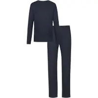 Mey Pyjama lang 'Jefferson' donkerblauw