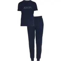JOOP! Pyjama kort 'Comfort' donkerblauw