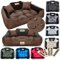 AIO Factory Hondenmand KINGDOG 115x95 cm gepersonaliseerd waterdicht bruin