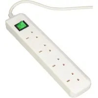 Brennenstuhl Eco-Line UK stroomverdeler 4-voudig 1.5m wit