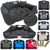 AIO Factory Kingdog Serie - Waterdichte Hondenbed - Zwart - 145x115 cm - Personaliseerbaar