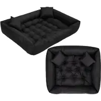 AIO Factory Waterdicht hondenbed - silicone vulling - 100 x 75 cm - Kleur zwart - voor hond - maat L