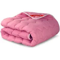 AIO Factory Dekbed 200x200 cm, geschikt voor alle seizoenen, antiallergisch, microvezel, roze, siliconen