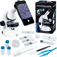 Thames & Kosmos De Microscoop, Essentieel STEM-hulpmiddel met Smartphone-adapter, Instapmodel, 6