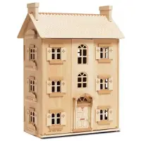 Le Toy Van Poppenhuis - - PETIT JOUR - 4 verdiepingen - Openende deuren &amp; ramen - FSC natuurlijk hout