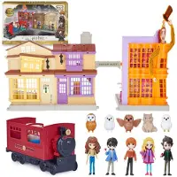 Wizarding World Of Harry Potter Harry Potter, Exclusieve Deluxe Diagon Alley & Hogwarts Express, 4 Speelsets met Lichten & Geluiden