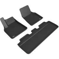 3D MAXpider 21-22 Tesla Model Y 1st & 2nd Row Floormats - Black