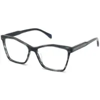 Zadig & Voltaire Zichtbril VZV441 55/15/140 Blauw gestreept Acetaat VROUW VZV441