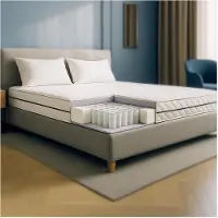 THE WHITE STONE Matras 160x200 met Pocketveren en Waterfoam | Hoogte 24 cm 160x200 cm