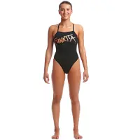 Funkita Stapped In Swimsuit Zwart AUS 16 Vrouw