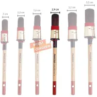 Progold Patentpunt Kwast Exclusive Red 7100 Maat 16 - 2,9 cm