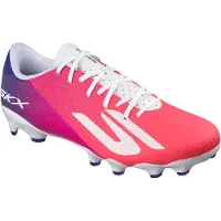 SKECHERS SKX_2 Academy Low Gras Voetbalschoenen (FG) Wit Felrood Blauw Roze