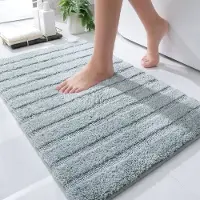Casilin Badmat Antislip 60x100cm California - Waterabsorberende Badkamermat - Wasbaar en Sneldrogend - Voor Douche en Bad - 100% Katoen - Rechthoek - Sea Green, Groen