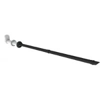 Burgerhout Balkondoorvoer concentrisch aluminium zwart/wit