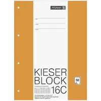 Brunnen Kieserblock 16C Schrijfblok A4 Geruit Gelijmd Papier Niet geperforeerd 50 Vellen