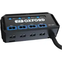 Oxford Aansluitdoos - 12V met gezekerde stopcontacten