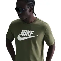 Nike Shirt 'ICON FUTURA' olijfgroen / wit