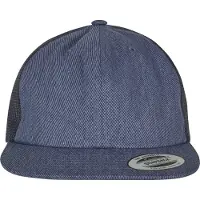 Flexfit Pet 'Denim Trucker' blauw denim / wit