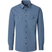 Casamoda Overshirt Casual Fit blauw katoen