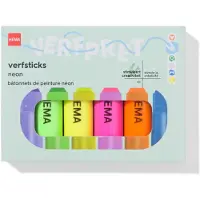 HEMA Verfsticks neon - 6 stuks