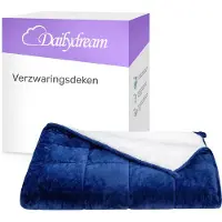 Nivion - Verzwaringsdeken - 135x200cm - 4,5 kg - Blauw - Fleece - weighted blanket - 1 persoons