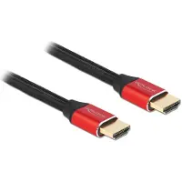 DeLOCK Ultra High Speed HDMI Cable 48 Gbps 8K 60 Hz red 1 m certified