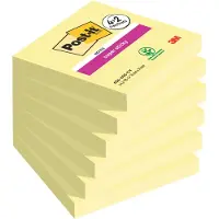3M notes Canary Yellow, 90 vel, ft 76 x 76 mm, 4 + 2 GRATIS