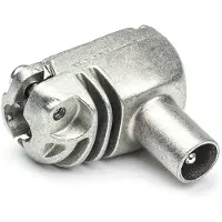 Technetix Coax connector - (Haaks, Mannelijk)