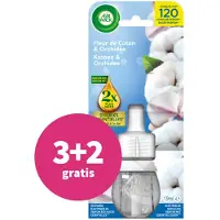 Air Wick 3+2 Gratis3+2 Gratis: Elektrische Luchtverfrisser Katoen & Orchidee 19 Ml